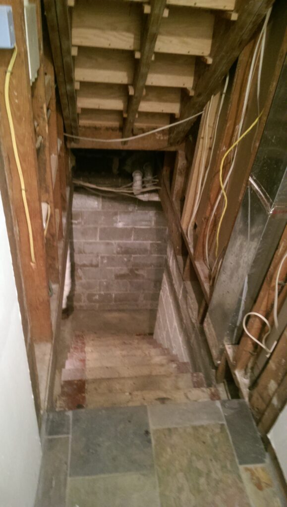 stairs to basement