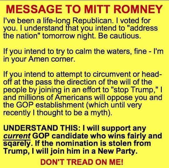 message to mitt